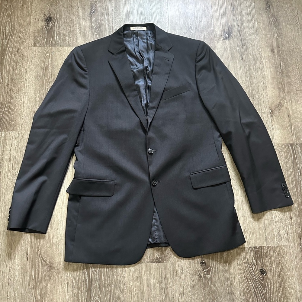 Classic dark gray color Men's Blazer - Picture 3 of 10
